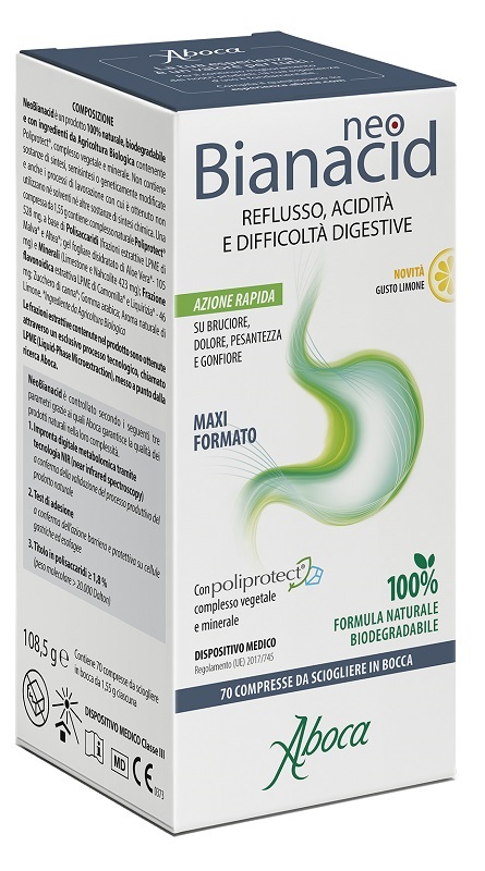 NEOBIANACID 70 COMPRESSE GUSTO LIMONE - Farmaunclick.it