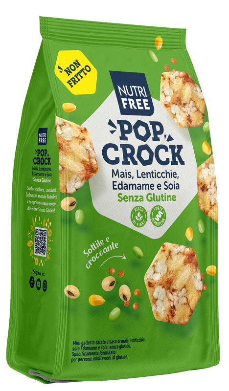 NUTRIFREE POP CROCK MAIS LENTICCHIE E EDAMAME E SOIA 60 G - Farmaunclick.it