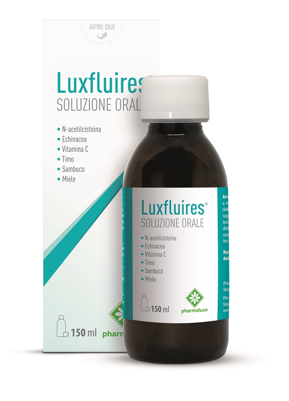 LUXFLUIRES SOLUZIONE ORALE 150 ML SENZA GLUTINE NATURALMENTE PRIVO DI LATTOSIO - Farmaunclick.it