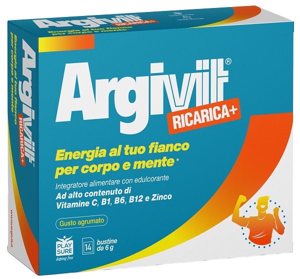 ARGIVIT RICARICA+ 14 BUSTINE DA 6 G GUSTO AGRUMATO CON EDULCORANTE SENZA GLUTINE SENZA LATTOSIO - Farmaunclick.it