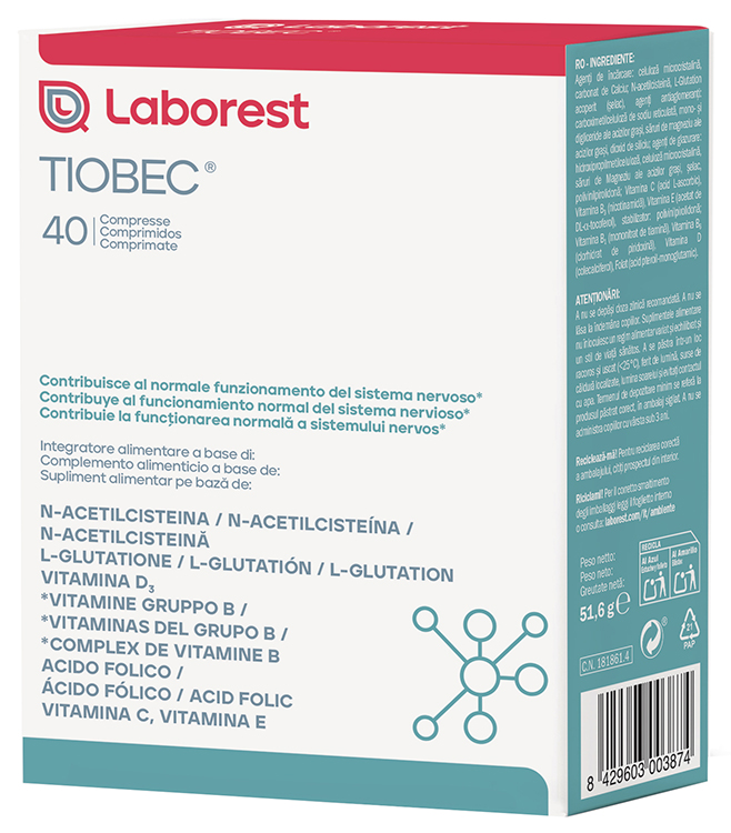 TIOBEC 40 COMPRESSE NUOVA FORMULAZIONE SENZA GLUTINE SENZA LATTOSIO - Farmaunclick.it