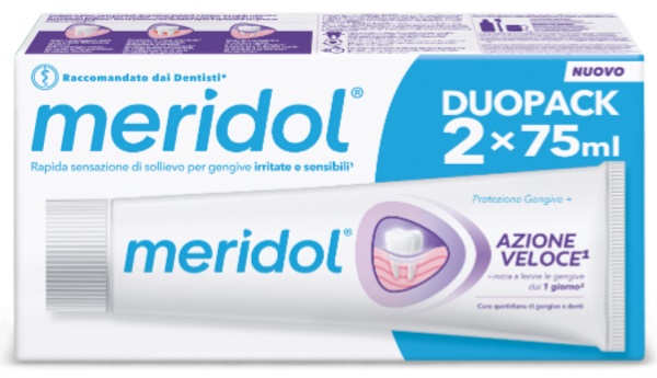 MERIDOL DENTIFRICIO AZIONE VELOCE 75 ML BITUBO - Farmaunclick.it