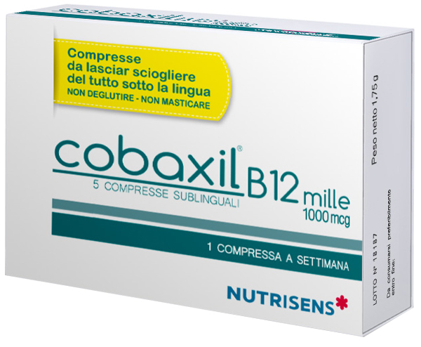 COBAXIL B12 MILLE 5 COMPRESSE SUBLINGUALI DA 0,35 G SENZA GLUTINE - Farmaunclick.it