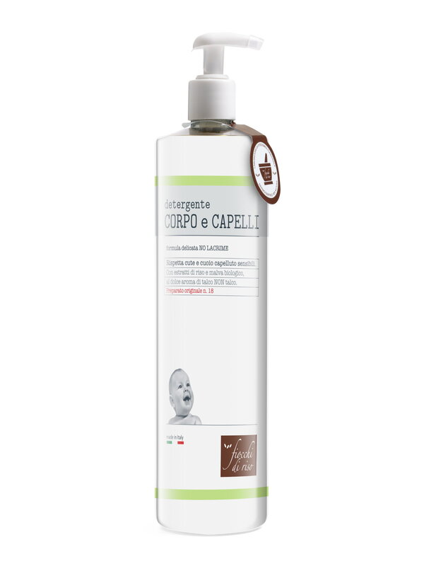 FIOCCHI DI RISO DETERGENTE CORPO E CAPELLI TALCO 750 ML - Farmaunclick.it