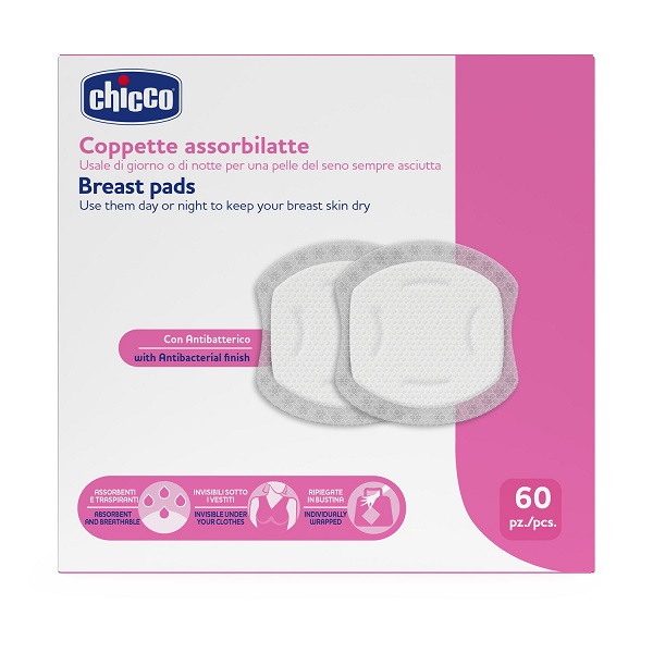 CHICCO COPPETTE ASSORBILATTE 60 PEZZI 2026 - Farmaunclick.it